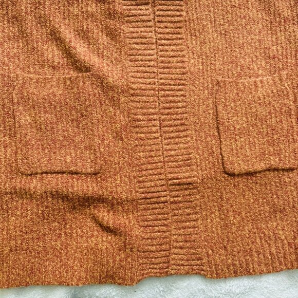 Marine Layer Ontario Cardigan Rust Brown size XL 2 pockets womens new - Picture 10 of 12